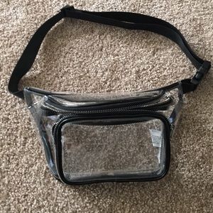 Never been worn clear fanny pack Forever21